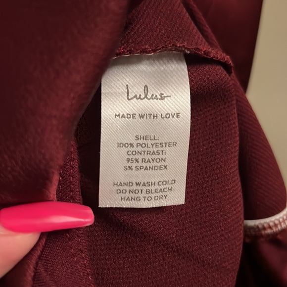 Burgundy bodysuit - Picture 5 of 5